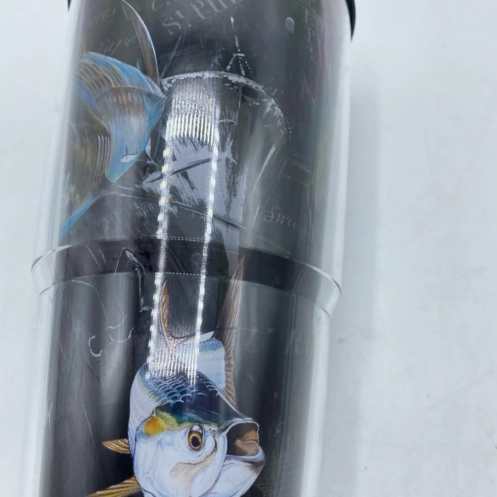 Tervis Guy Harvey Shark Pirate Map Ship 24oz Fish Grey St Philips